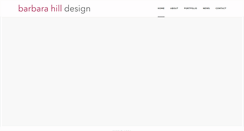 Desktop Screenshot of barbarahilldesign.com